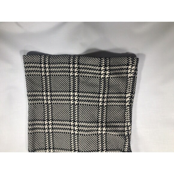 CHAPS Womens Sleeveless Cardigan Sweater Vest Large Black Check Cotton - Picture 8 of 9